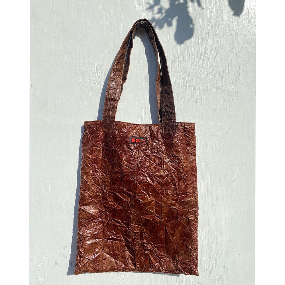TOKYObay Wrinkled Leather Tote